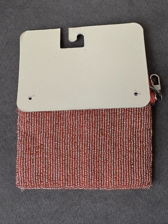 Sol & Mer Beaded Swan Coin Pouch Keychain Pink Tassel NWT Boho Chic Mini Wallet - Picture 3 of 6